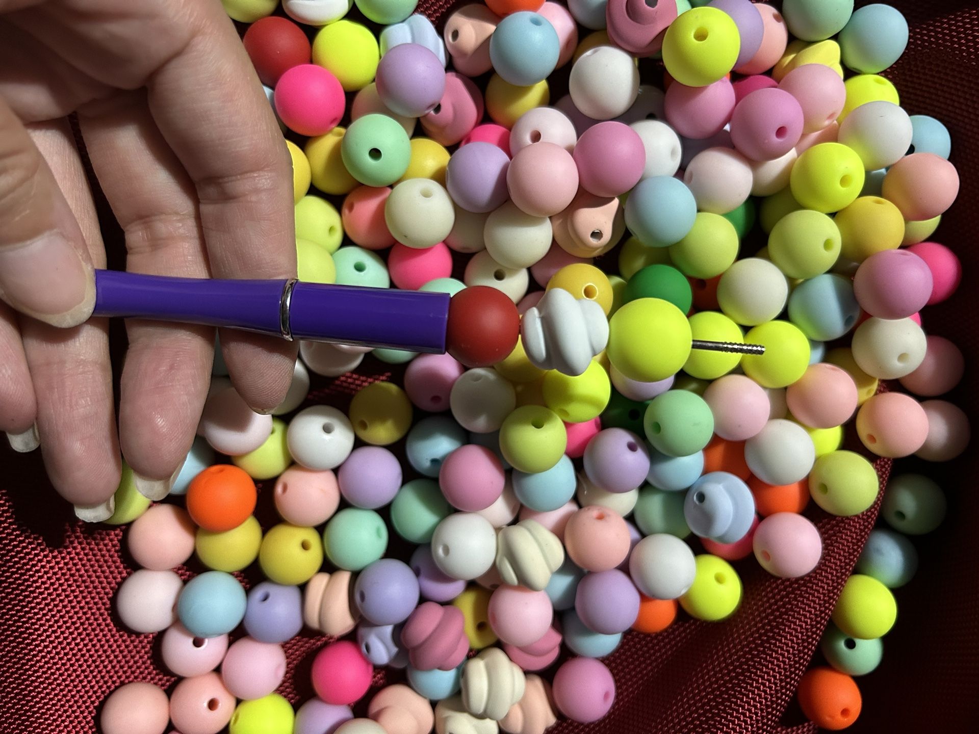 35pc Silicone Beads For Beaded Pen
