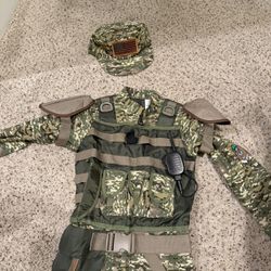Boys Size 7-8 Military Uniform Costume 