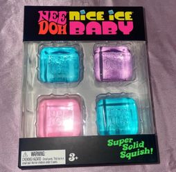 Nee Doh Nice Ice Baby Squish Toy 4-Pack