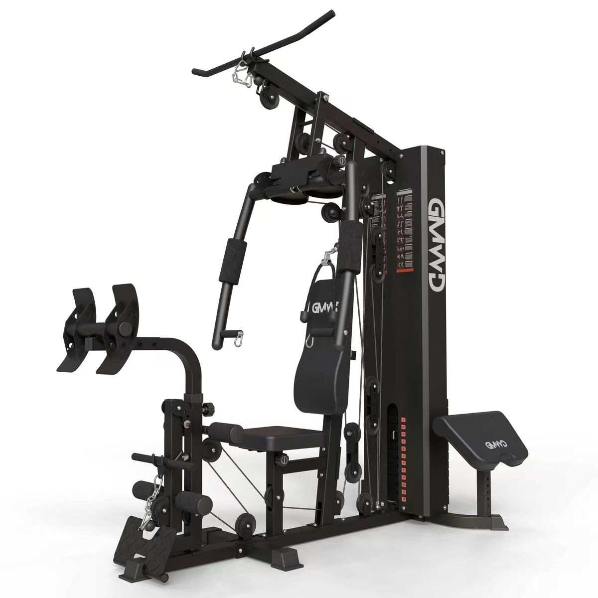 Multi Gym Station with Weight Stack HGS (Black)