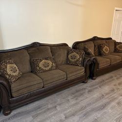 Two 3-seater Sofas