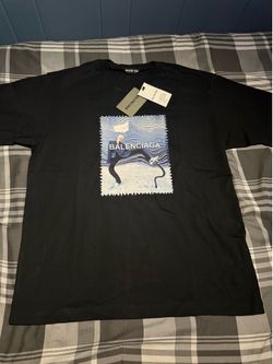 Balenciaga Black Graphic T-Shirt with Tags