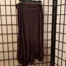 Chocolate slinky type skirt