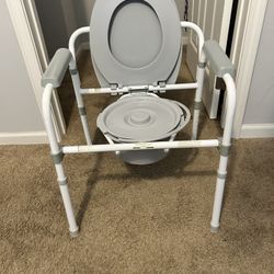 Folding Bedside Commode 