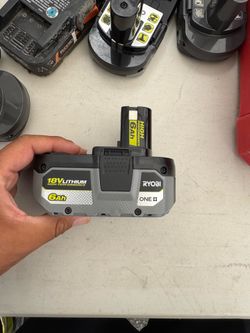 Ryobi 18V 6 AH Battery