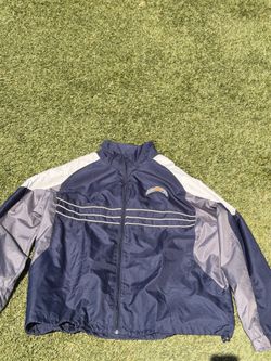 Reebok NFL Team Apparel San Diego Chargers Full Zip Windbreaker Jacket Men’s L Blue