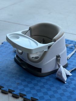 Ingenuity Baby Base 2-in-1 Booster Feeding and Floor Seat with Self-Storing Tray - Cashmere