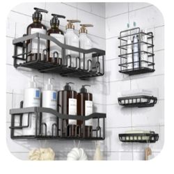 Shower Caddys. 4pc And 5pcs. New