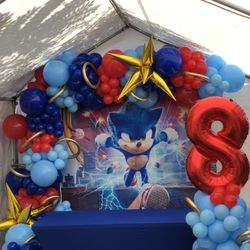 Sonic Balloons Garland 