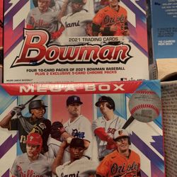 2021 Bowman Trading Baseball  Cards Brand New Mega Box