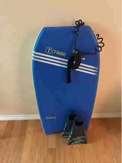 Tribe Bodyboard and Fins