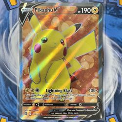 NM Pikachu V (Full Art) - Sword & Shield - Brilliant Stars