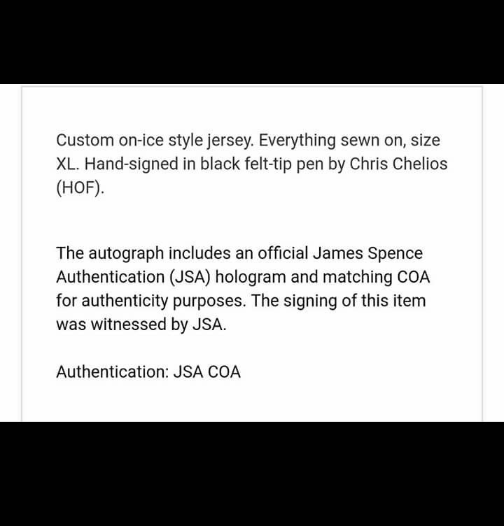  Chris Chelios Autographed Black Chicago Blackhawks