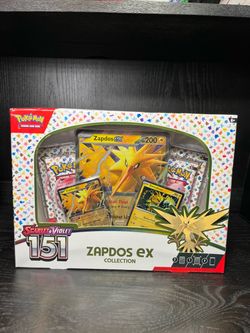 Pokémon TCG Scarlet & Violet 151 Zapdos ex Collection Box Factory Sealed