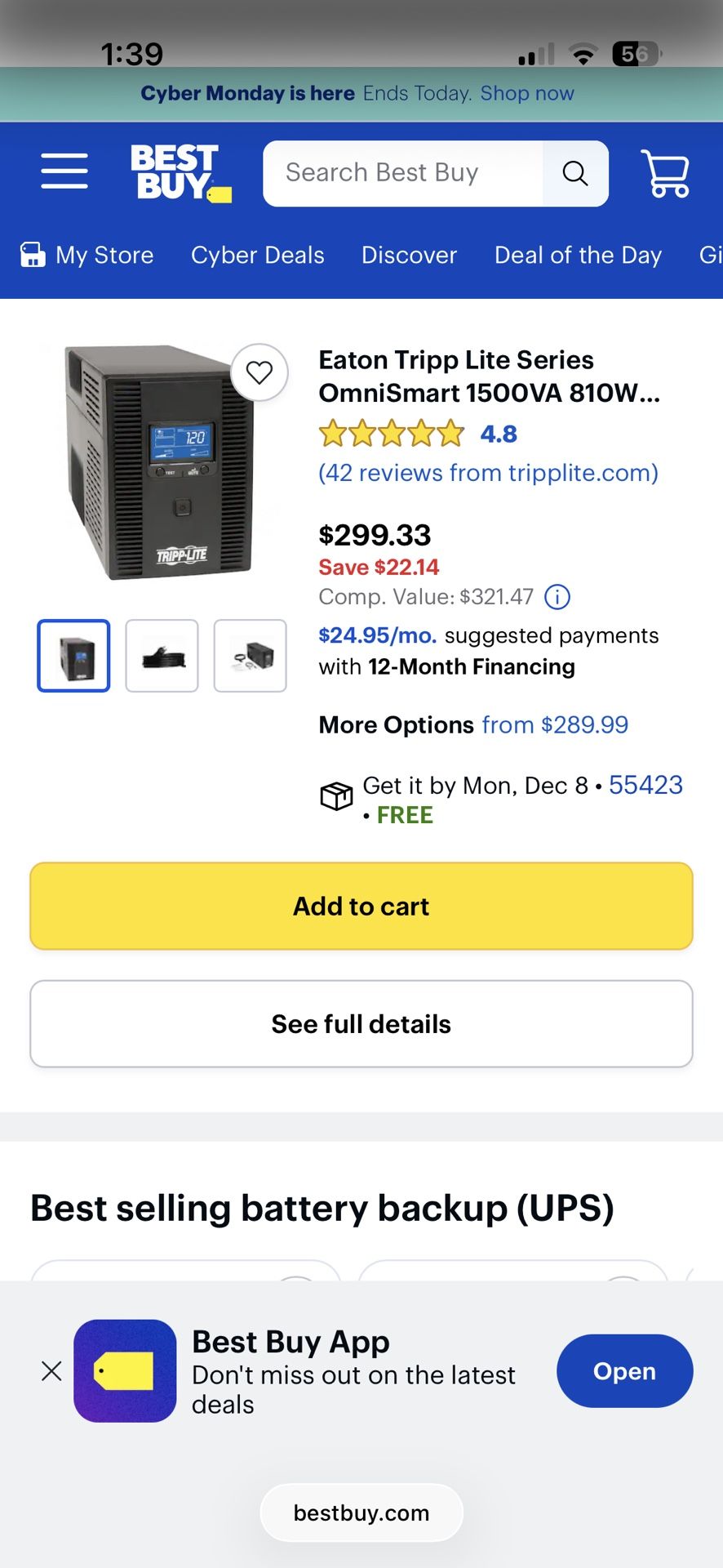 Battery Backup Tripp-Light