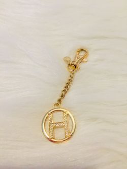Michael kors alphabet charm in gold pave crystals