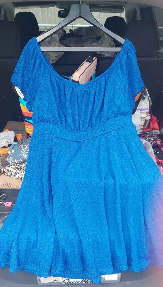 Sexy Blue Torrid Dress
