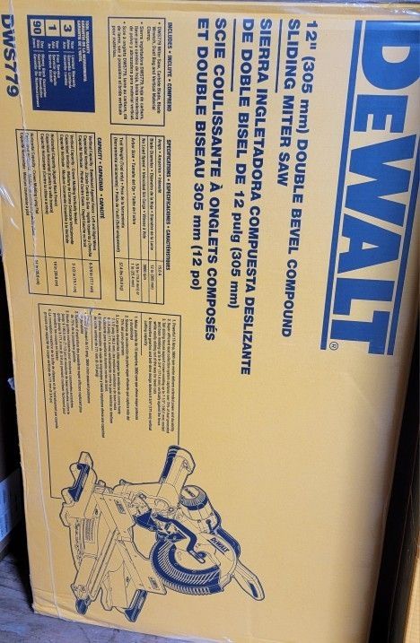 Dewalt 12 inch double bevel compound miter saw