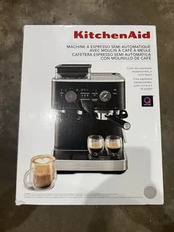 KitchenAid ® Semi-Automatic Espresso Machine in Cast Iron Black NEW