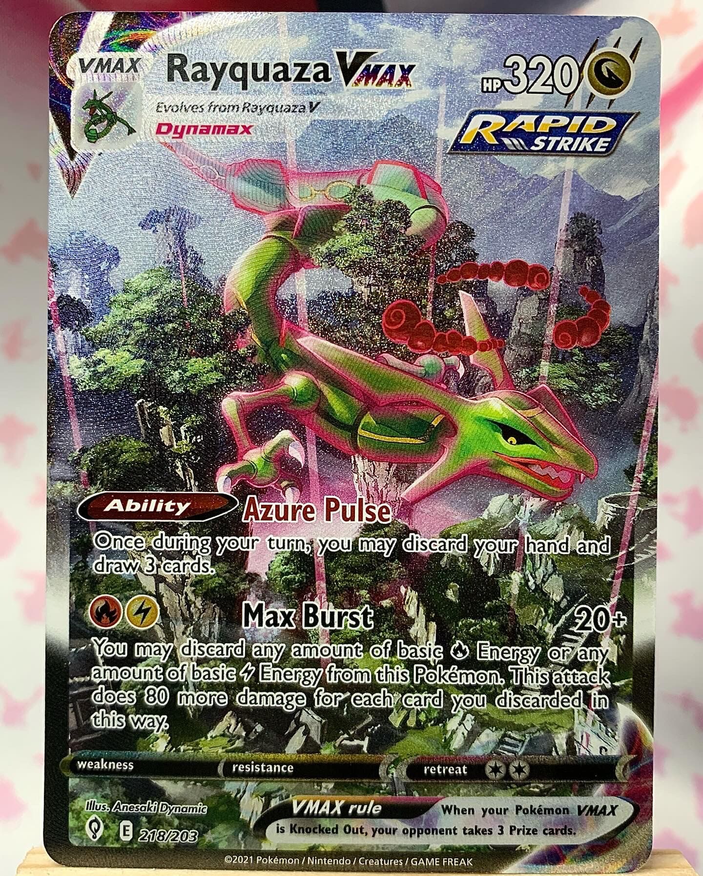 Rayquaza VMAX (Alternate Art Secret) Evolving Skies