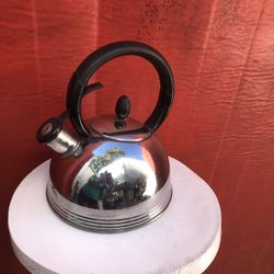 Like New Copco Kettle With Handle Trigger Control Whistle When Boil