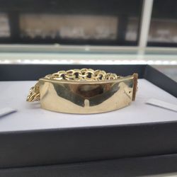 10k Gold Id Breaclte 43.8 Grams Layaway Available 10% Down If You Interested Please Ask Maribel Thank You 