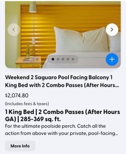 Splash House Weekend 2 Saguaro Hotel Package + 2 Combo Passes