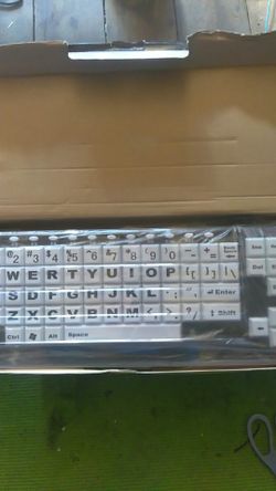 Large lettered Keyboard