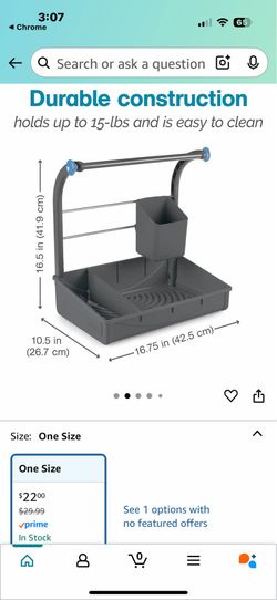 2 new Polder Under Sink Storage Caddy, Kitchen and Bathroom Organization and Storage with Tray