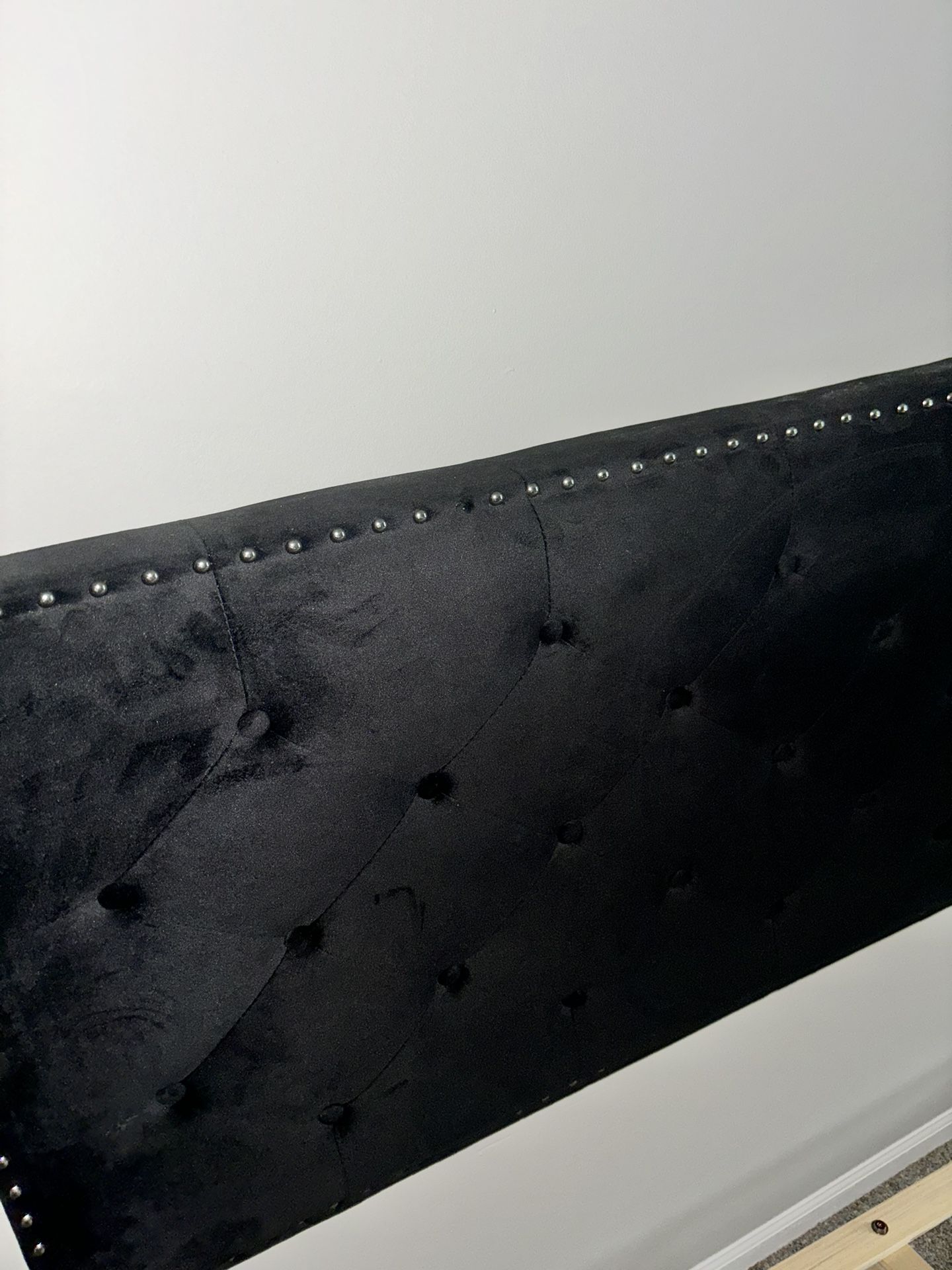 Black Platform Queen Size Bed Frame 