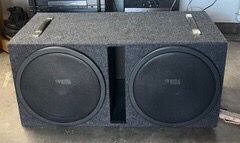 old school Coustic subwoofers