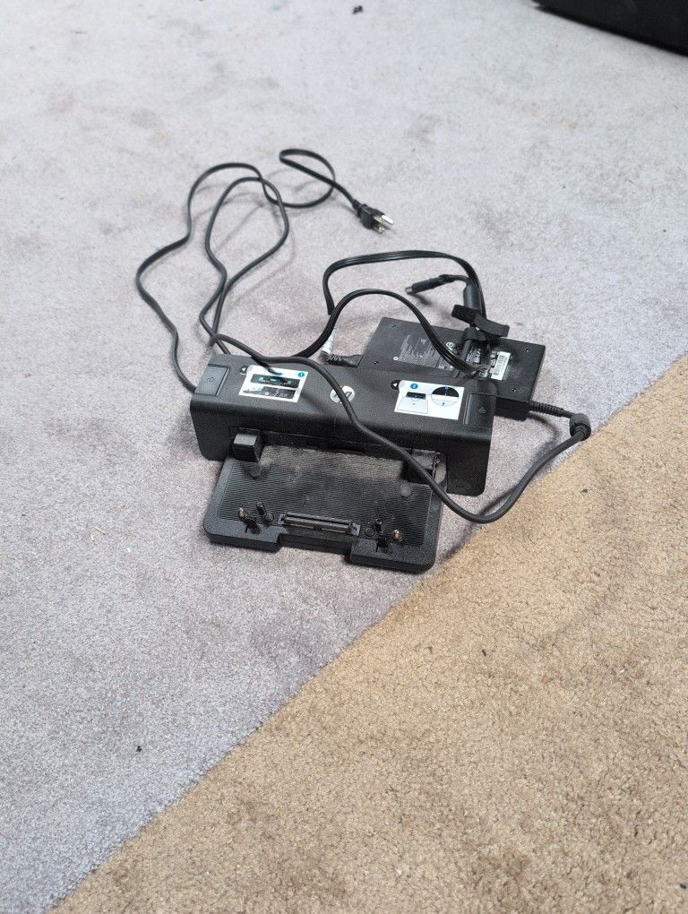 hp laptop dock with power supply