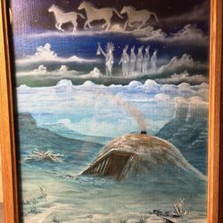 “Sacred Grounds” Painting By R Tso