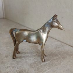 Mini Brass Horse Statue 