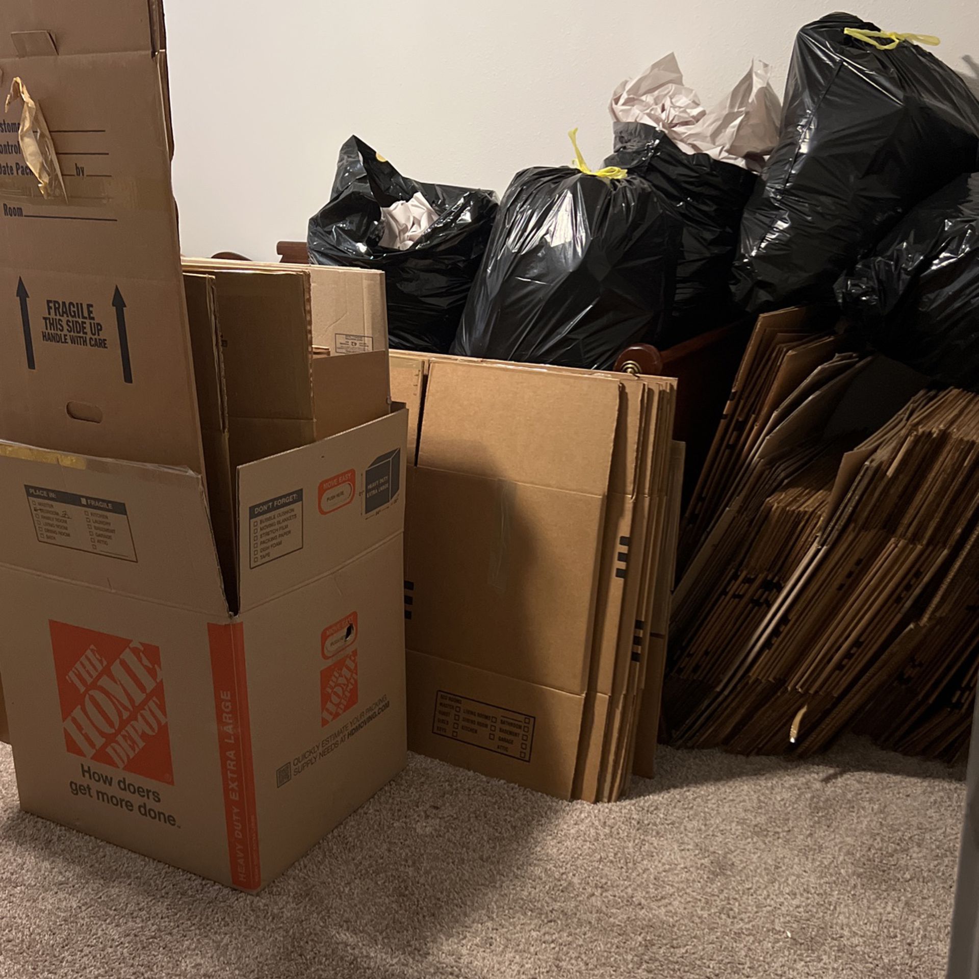 Moving Boxes And Packing Paper
