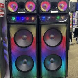 20000W 4x12” Karaoke party speaker with wired mic and remote control