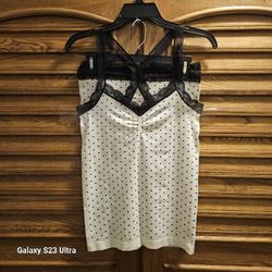 CLEARANCE!  ONLY $5!   POLKA DOT LINGERIE SET LARGE