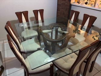 Glass table top