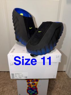 Nike MIND 001 SLIDES FLYKNIT BLUE BLACK SIZE 11 Brand New Travis Union Yeezy