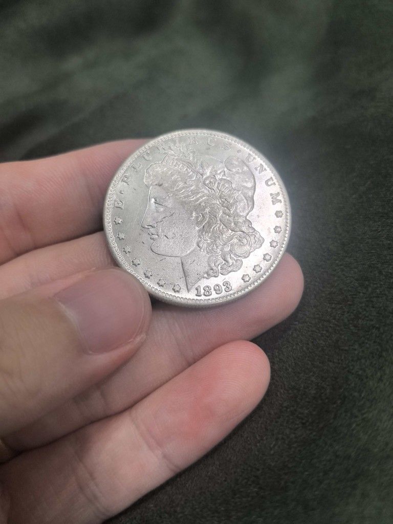 1893 CC Morgan Silver Dollar

