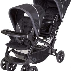 Baby Trend Double Stroller, Sit N' Stand, Onyx 