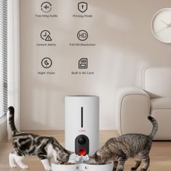 Wopet Automatic Cat Or Dog Feeder With Camera