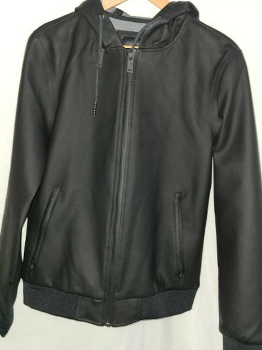 UGG Men's DIEGO Rubberized Hoodie Coat Jacket/Black/Size: XS/SUPER CLEAN/1093610