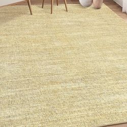 New Modern 4’x6’ Area Rug, Washable Abstract Carpet, Linen 