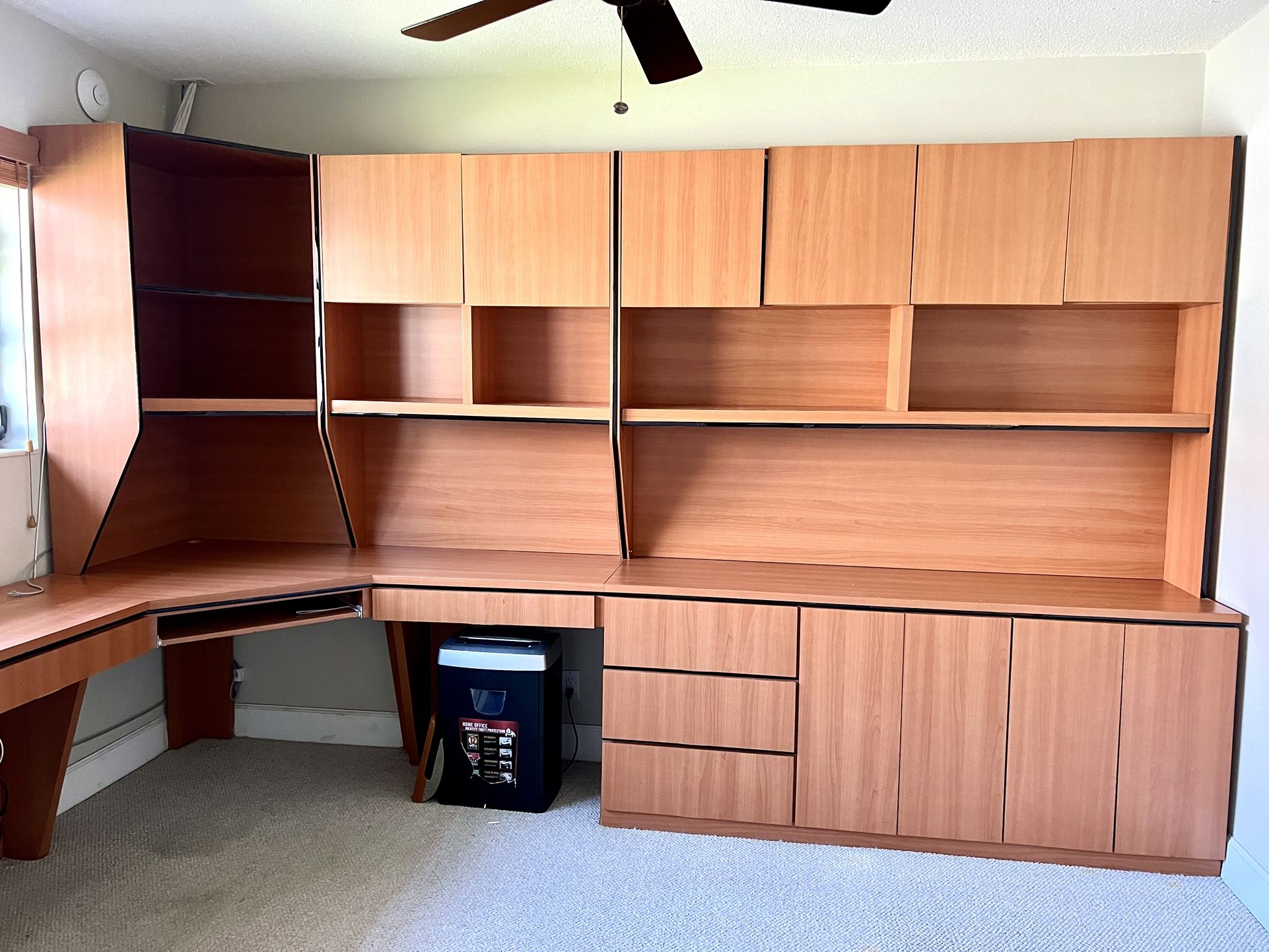  Complete home office furniture   Custom made Large wall unit  with built in desk 