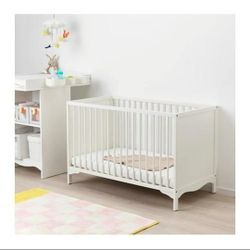 Ikea Solgul Baby Crib and Ikea Jattetrot Mattress for Sale in