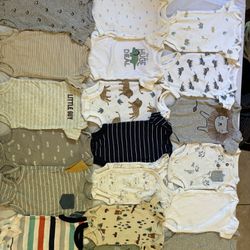 Newborn Baby Boy Clothes Clothing Lot FREE Diapers, Swaddles, Pregnancy Journal