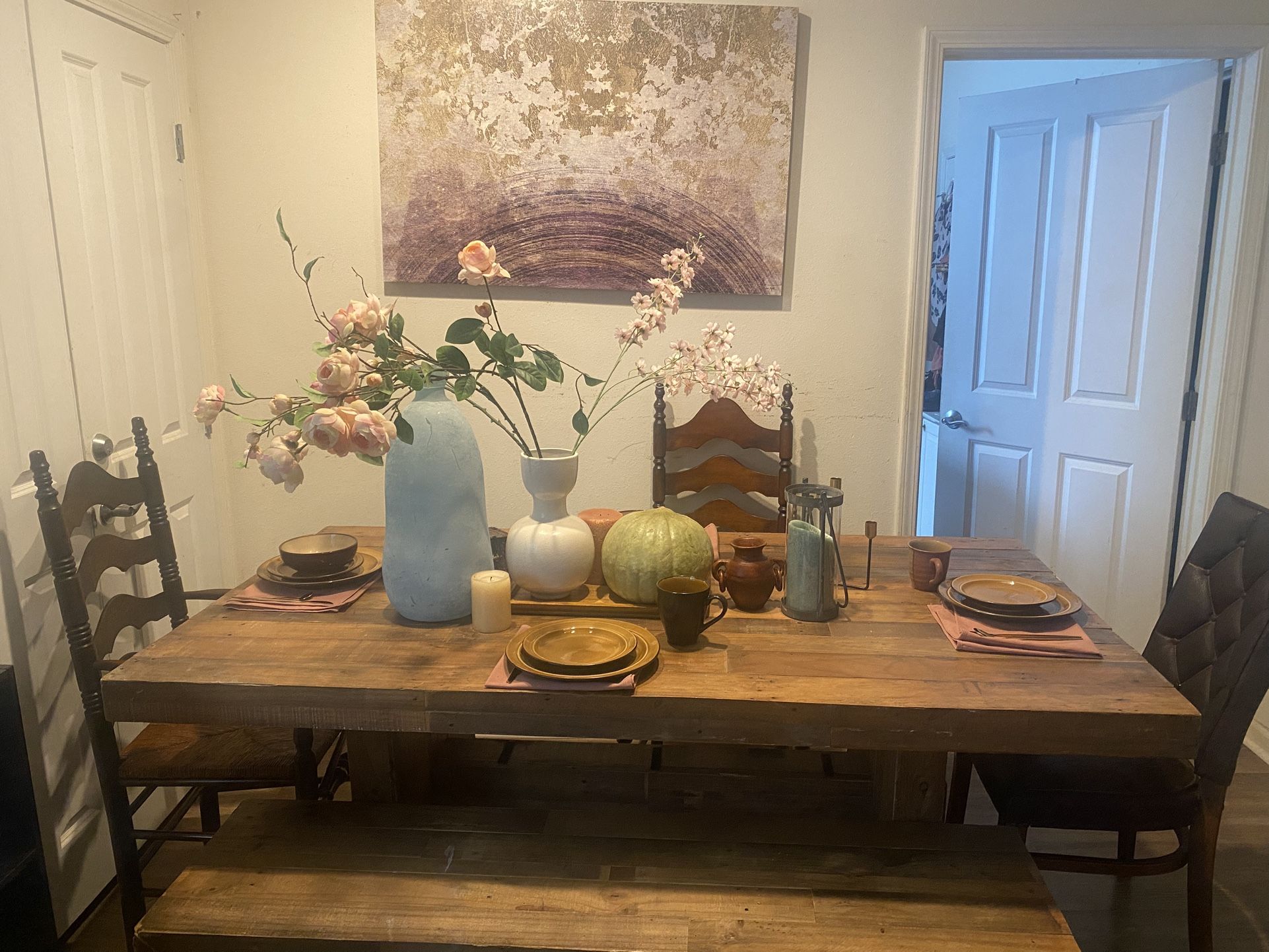 Restoration Hardware Table & Cocktail Table