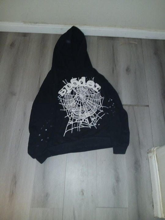 Black And White Sp5der Hoodie