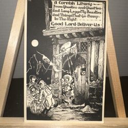 Vintage 1920s A Cornish Litany Ghoulies Ghosties Postcard England